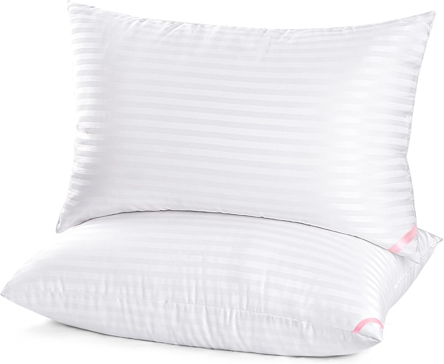 EIUE Bed Pillows for Sleeping 2 Pack Queen Size 20 x 30 Inches，Super Soft Down Alternative Microfiber Filled Pillows,Pillows for Side and Back Sleepers,Black