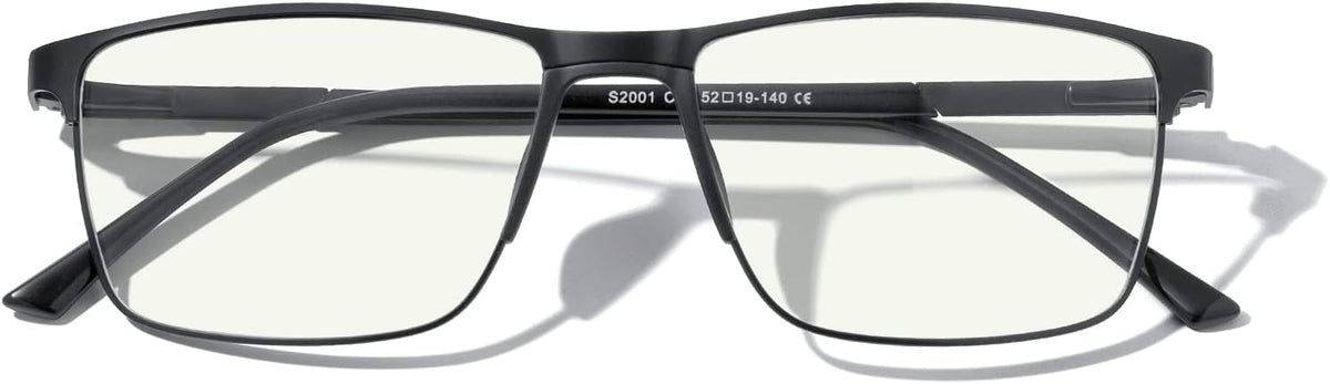 MERRY'S Reading Glasses - Fashion Blue Light Blocking Glasses Metal Frame Spring Hinge Readers for Men Eyeglasses