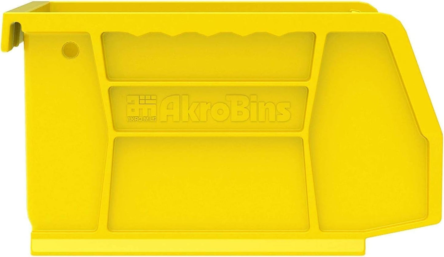Akro-Mils 30210 AkroBins Plastic Storage Bins, 5"x4"x3", Yellow, 24-Pack