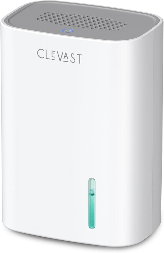 CLEVAST Small Dehumidifier for Home, 30oz Compact Mini Dehumidifier with Auto Shut-Off, Quiet 24dB Portable Air Dehumidifier for Bathroom, Bedroom, Closet, Camper