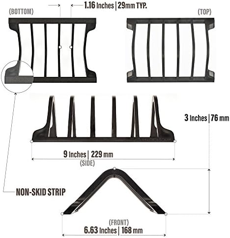 Prosumer's Choice Universal Charging Rack Organizer - Multi Device Stand Holds 5 Tablets or Smartphones - Desktop Tablet Holder and Storage Station - Compact Tech Organizer Dock for Home or Office