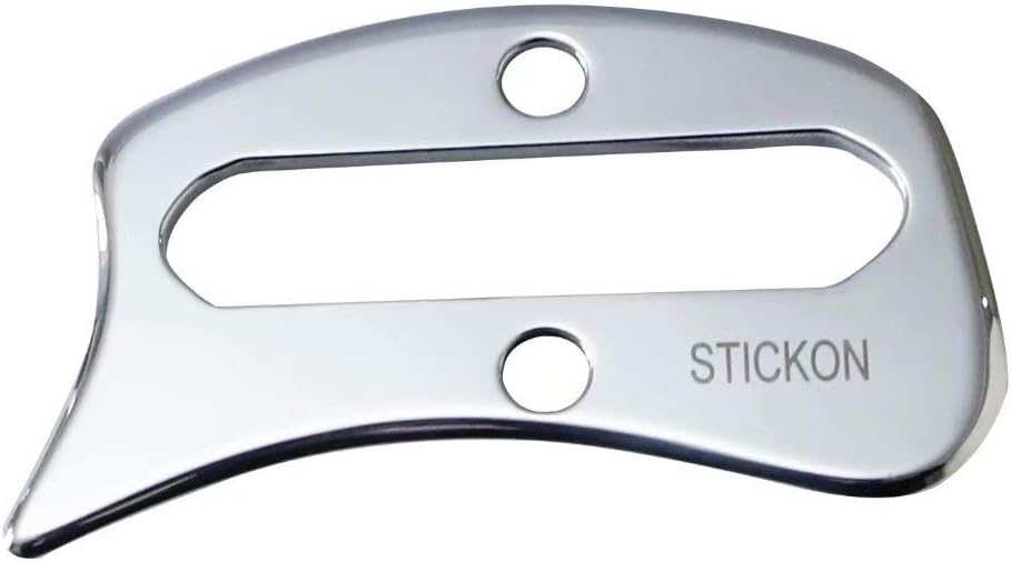 STICKON Stainless Steel Gua Sha Scraping Massage Tool IASTM Tools Great Soft Tissue Mobilization Tool (G Shape)