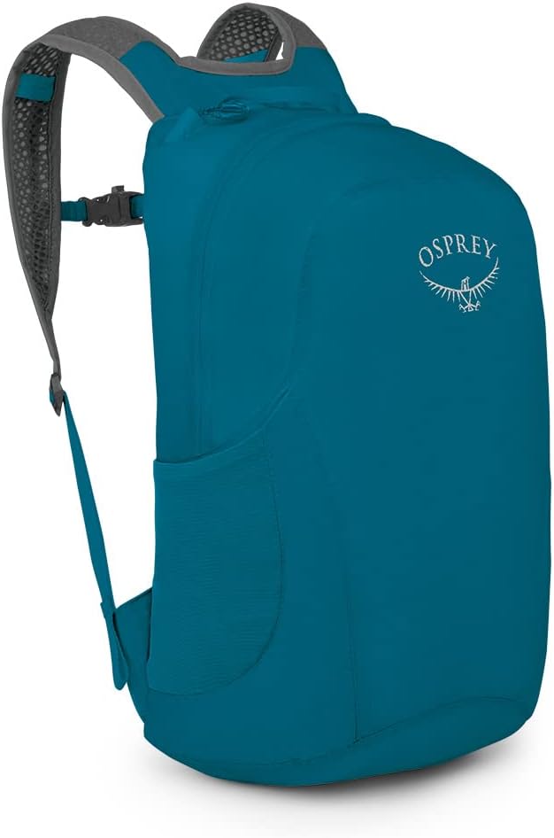 Osprey Ultralight Collapsible Stuff Pack - Lightweight, Packable Travel Backpack — Extra Bag For Travel and Every Day — 18 L Capacity Daypack to Expand Luggage, Black