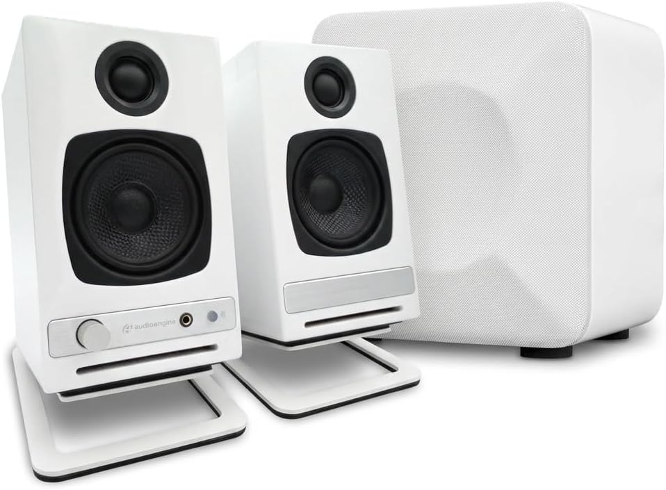 Audioengine A2 HD (HD3) Wireless Computer Speakers – Bluetooth Desktop