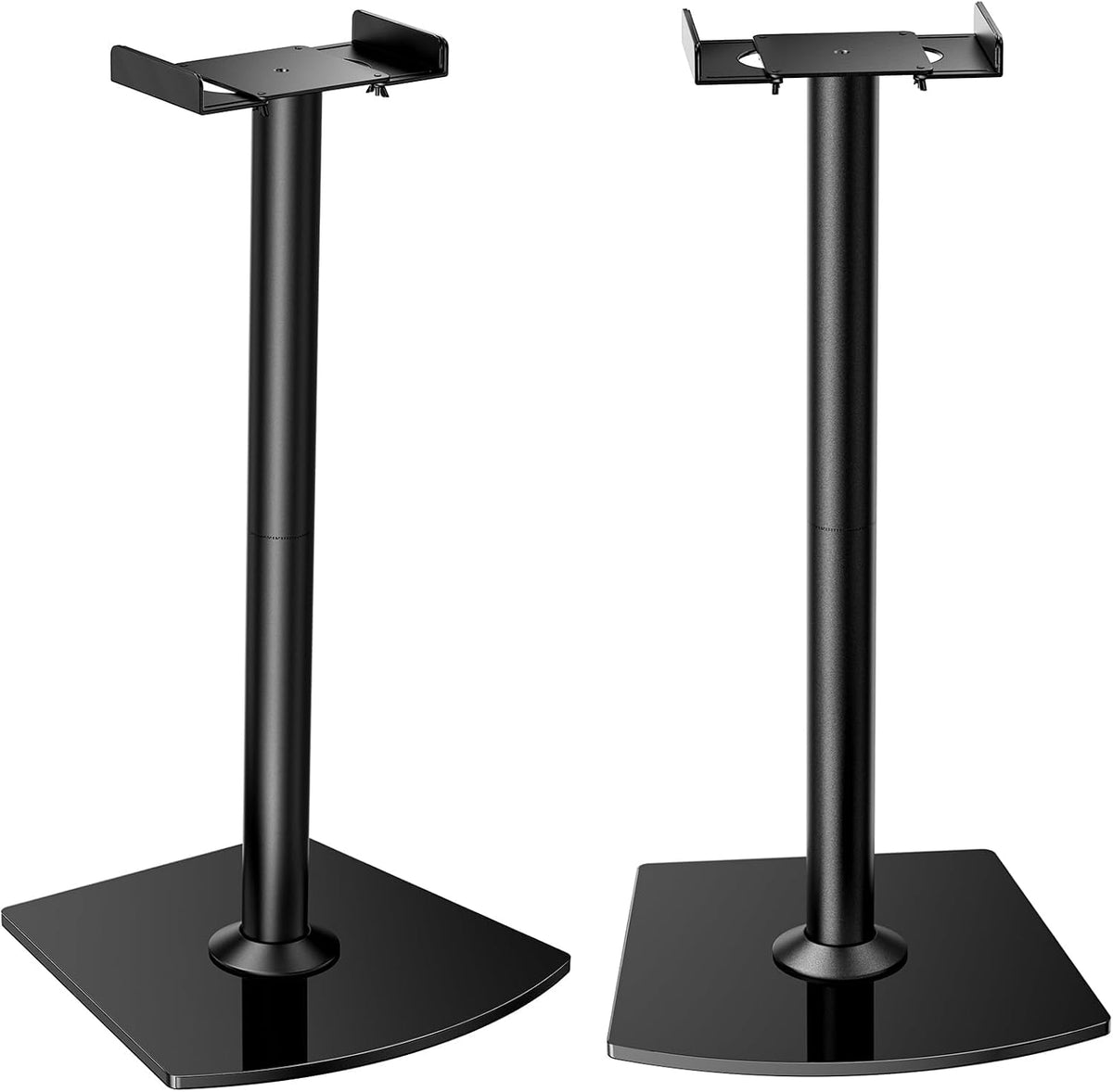 Perlegear Universal Speaker Stands Pair with Cable Management, 33.6 inch Speakers Stands for Bookshelf Speakers, Satellite Speakers & Surround Sound Speaker Holds to 22lbs (PGSS2)