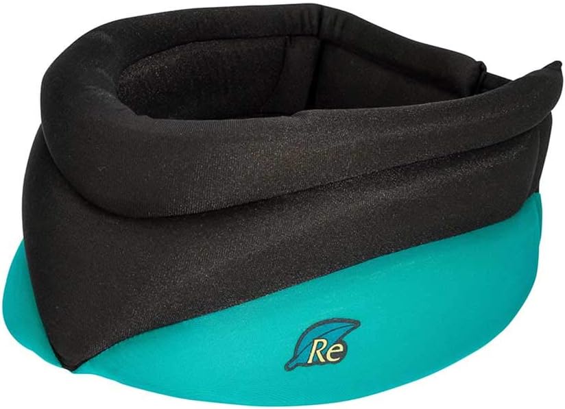 Caldera International - Releaf® Neck Rest – Soft Neck Brace for Neck Pain and Support, Comfortable Neck Brace for Sleeping, Cervical Collar Neck Support Brace for Travel, Reading - Medium, Black