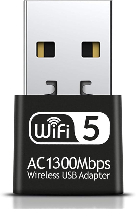 1300Mbps USB WiFi Adapter for PC-Tiny Size Wireless Network Adapter for PC