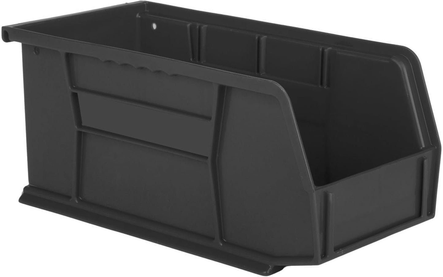 HE HUDSON EXCHANGE 11" x 5.5" x 5" (6 Pack) Plastic Stackable Storage Bin, Black