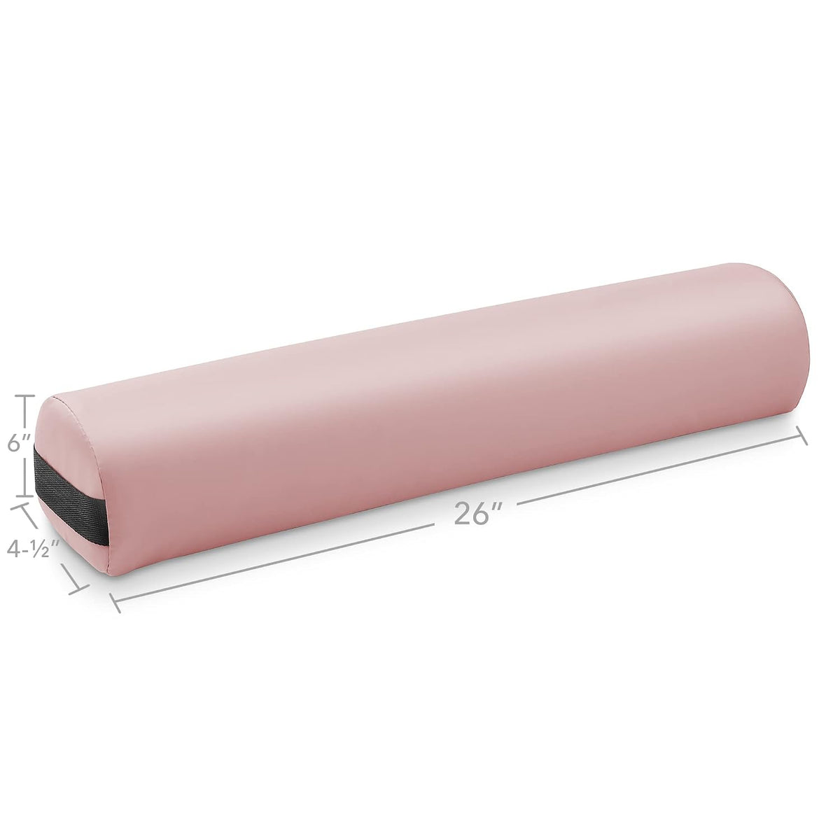 Saloniture 3/4 Round Massage Table Bolster Under-Knee Pillow Pad - 26 x 6 x 4-1/2 Inch - Pink