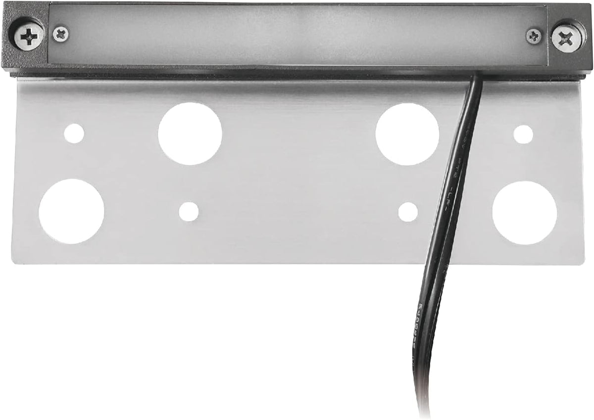 GKOLED 20-Pack 6.8 Inches Low Voltage Hardscape Light with Frosted Lens, 12V AC/DC Retaining Wall Lighting, 4W 2700K Paver Wall Lights, Outdoor Step Lights, Die-cast Aluminum Housing, Gray, UL Listed