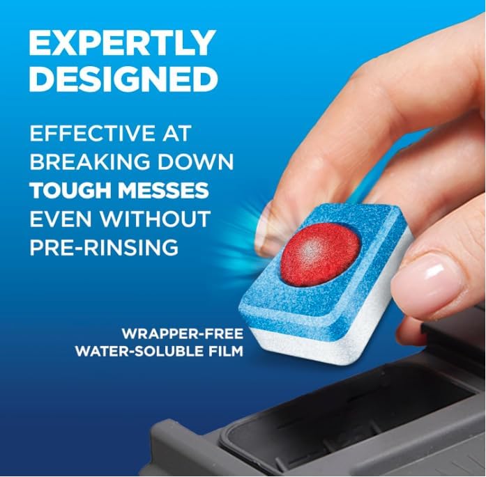 Finish Powerball Dishwasher Pods, Dishwasher Tablets Plastic Free, Fresh Scent, 94 Count