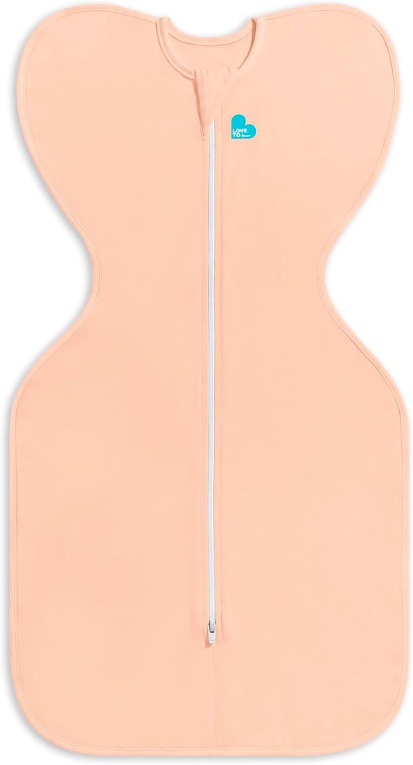 Love to Dream Swaddle UP, Baby Sleep Sack, Self-Soothing Swaddles for Newborns, Get Longer Sleep, Secure Fit Helps Calm Startle Reflex, Newborn Essentials for Baby, 1.0 TOG, Medium 13-19 lbs, Coral