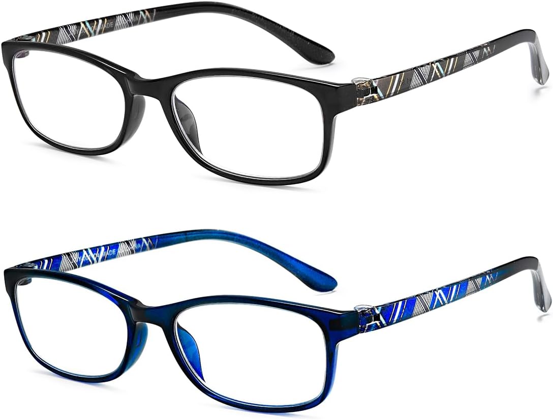 EYEURL Reading Glasses for Men Women Blue Light Blocking Readers 2.75
