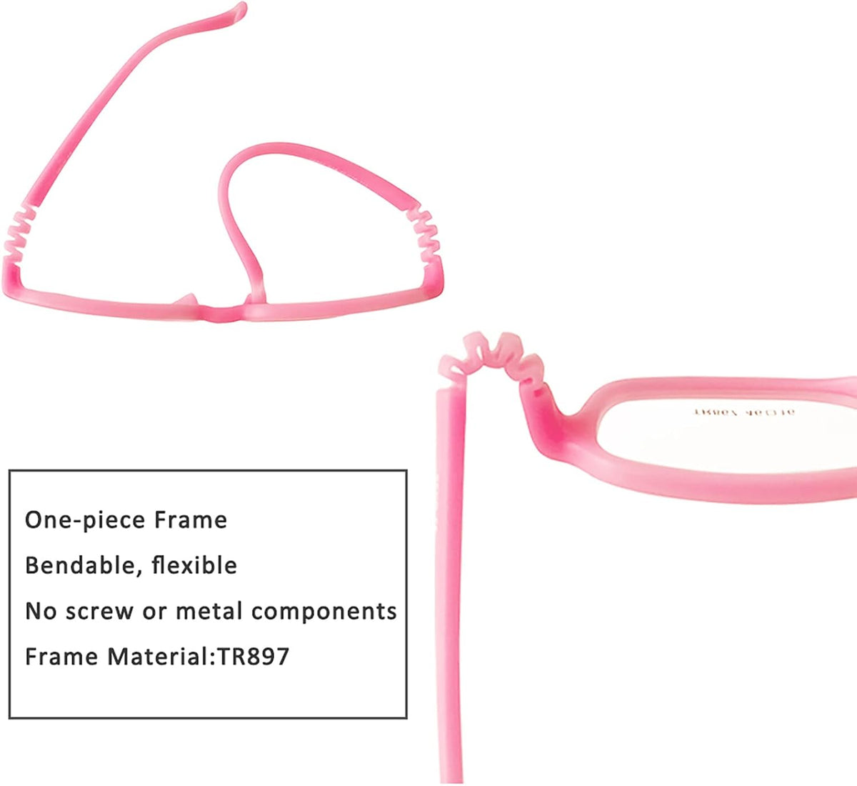 AQWANO Children Optical Glasses Frame tr90 Flexible Bendable One-piece Safe Eyeglasses Girls Boy