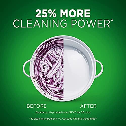 Cascade Complete Dishwasher Pods, Dishwasher Detergent, Lemon Scent ActionPacs, Cleaning Supplies, 78 Count