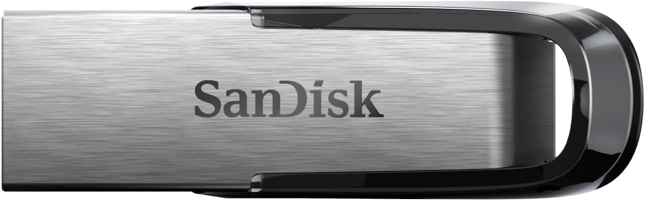 SANDISK 128GB Ultra Flair USB 3.0 Flash Drive, SDCZ73-128G-G46, Black