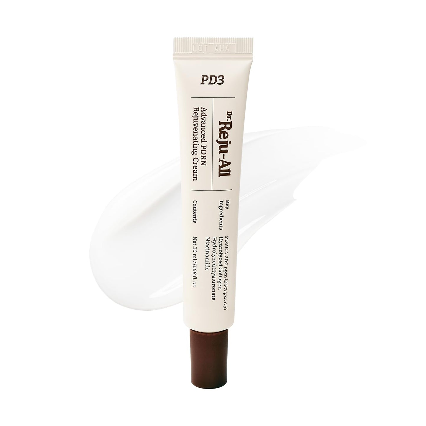 Dr.Reju-All PDRN Rejuvenating Cream – Rejuall PDRN Face Moisturizer – Optimal 1200ppm for Glass Skin & Plumping – Korean Pharmacy Anti-Aging Skin Care Face Cream - 0.7 Fl Oz