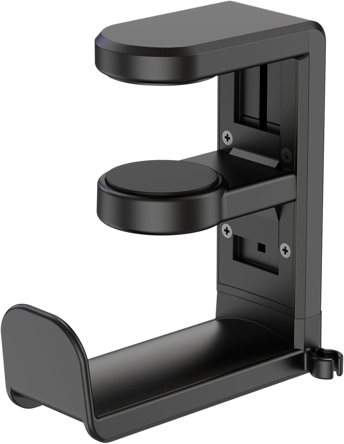 Rotating Headphone Stand - EURPMASK Upgraded PC Gaming Headset Stand, Adjustable Clamp-on Headphone Holder, Headphones Hanger Hook Under Desk with 360 Degree Swivel&Cable Clip Organizer - Darth Vader