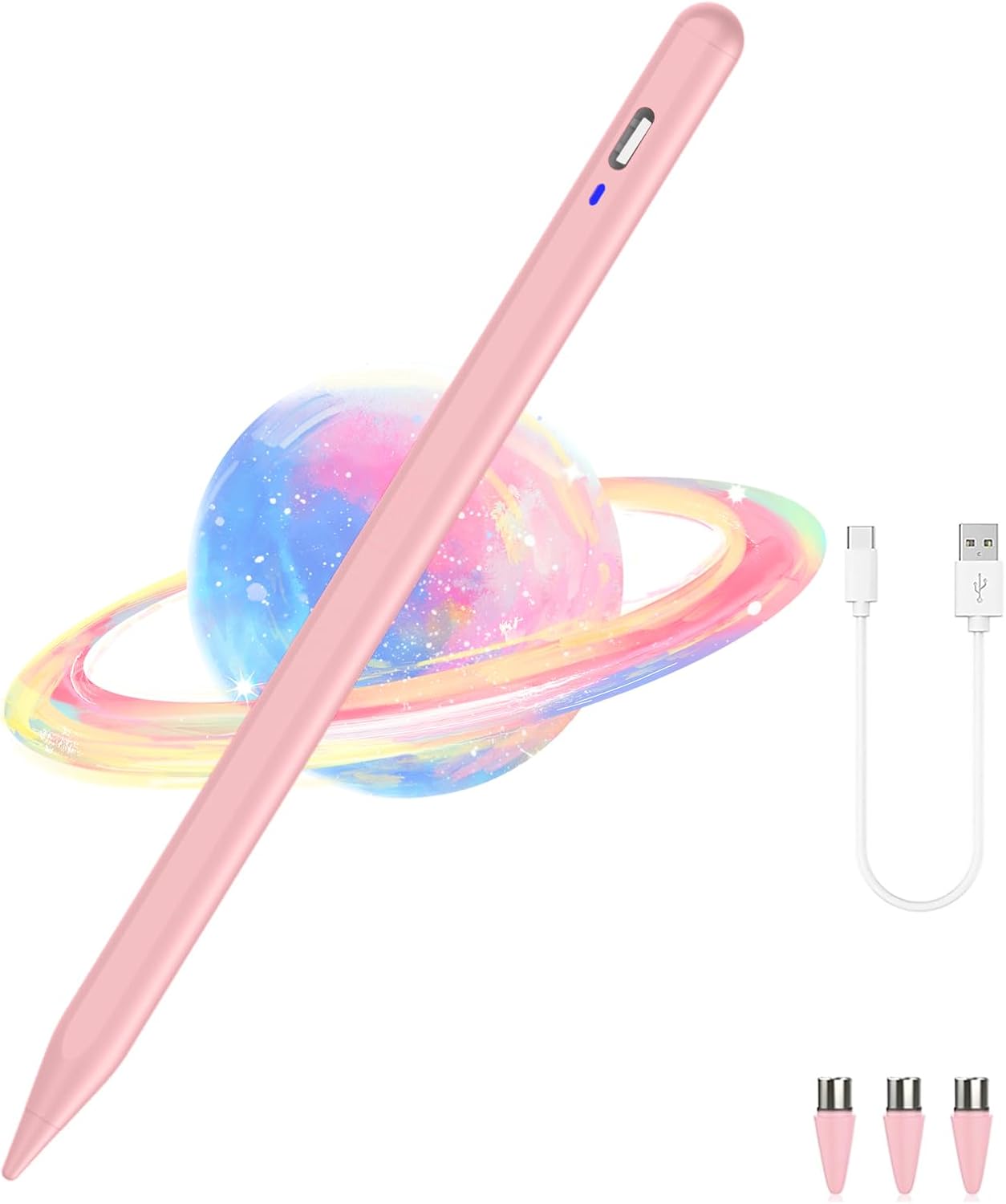 Universal Stylus Pen for iOS/Android,Drawing&Writing Rechargeable Touch Screen Pen Magnetic Tablet Stylus for iPhone/Samsung/XiaoMi/Huawei/Vivo/Lenovo and Other Android Device -Blue