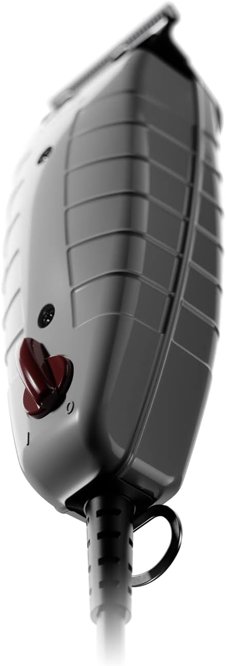 Andis 04780 Professional T-Outliner Beard & Hair Trimmer for Men with Carbon Steel T-Blade, Bump Free Technology – Corded Electric Beard Trimmer, GTO, Grey
