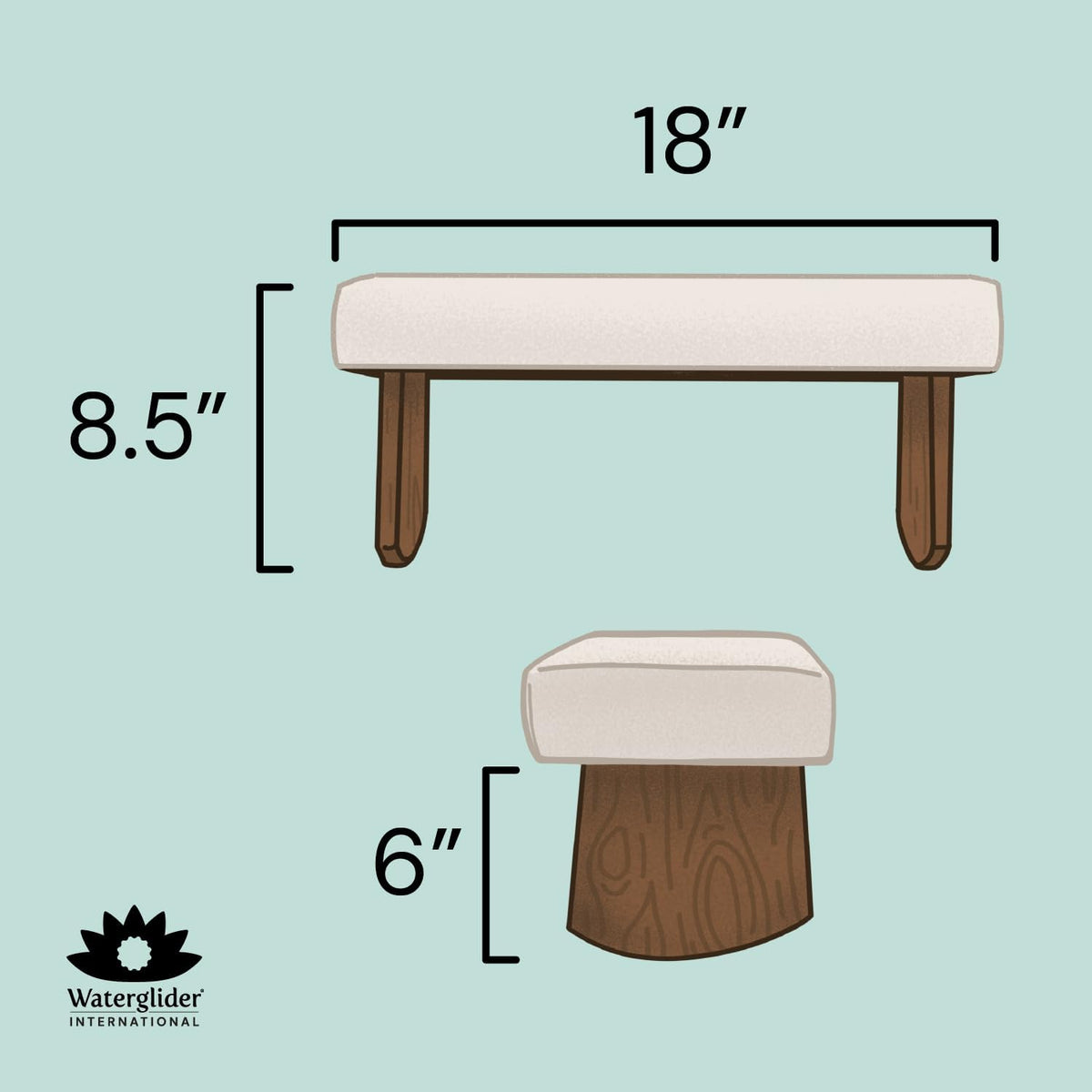 Meditation Bench (Burgundy), Seiza, Sustainable Acacia Wood with Curved Bottom Edges for the Perfect Posture, Meditation Stool, Prayer Bench, Meditation Chair, Yoga Stool