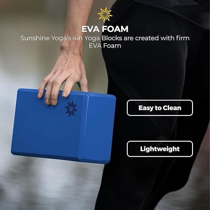 Bulk 4in Foam Yoga Blocks, 10 Pack