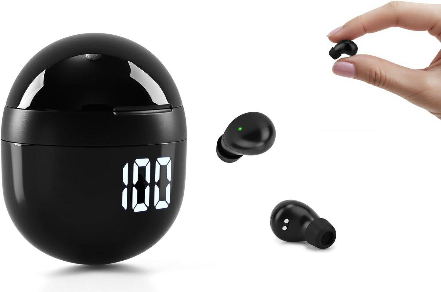 Smallest Sleep Earbuds for Side Sleepers, [Upgrade 2026 Version] Ultra-Comfort & Lightweight Wireless Mini Sleep Headphones for Small Ears, No Low Battery Beep Ear Buds for Sleeping Working