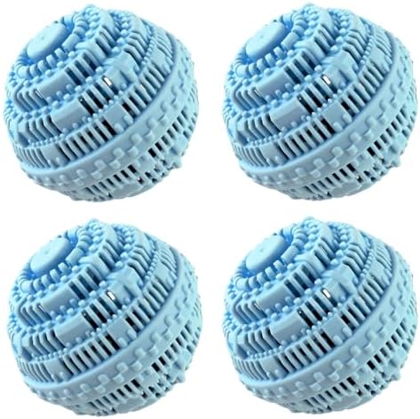 4pcs Laundry Ball - Natural Non-Chemical Detergent Laundry Balls for Washing Machine - Eco Friendly Wash Ball & Detergent Alternative for 2000