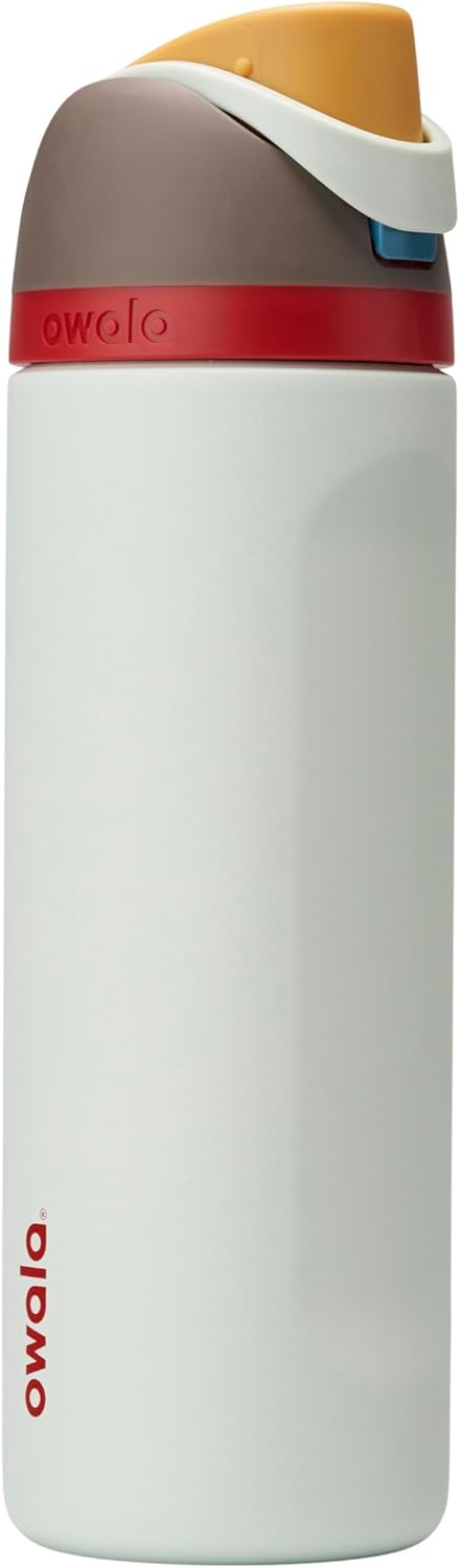 Owala FreeSip Insulated Stainless Steel Water Bottle with Straw, BPA-Free Sports Water Bottle, Great for Travel, 24 Oz, Boneyard