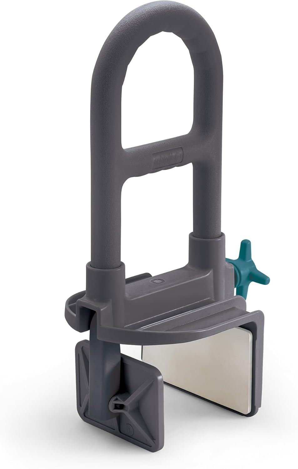 Medline Deluxe Plastic Tub Grab Bar, Microban Protection, 250lb Weight Capacity, Grey