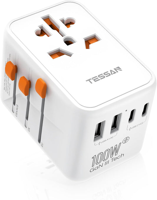 TESSAN Universal Travel Adapter 100W GaN