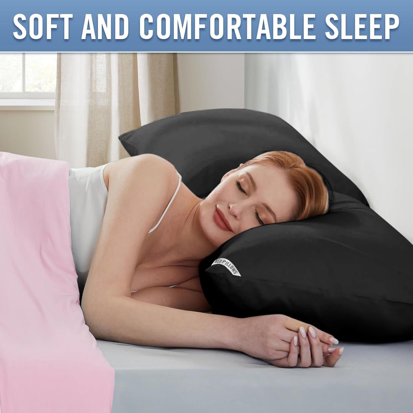 Piwaal Luxury Hotel Pillows for Sleeping 4 Pack,Bed Pillows Standard Size Set of 4,Down Alternative Filling,Pillows for Back,Stomach or Side Sleepers