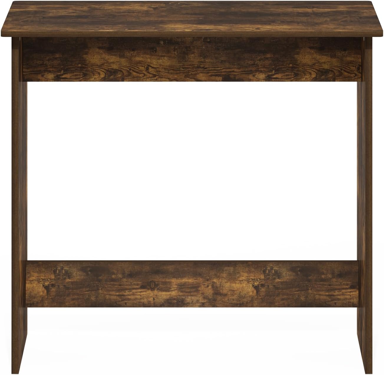 Furinno Simplistic 31-Inch Rustic Brown Computer Desk, Small Office Desk, Rectangular Home Office Desk with Drawers, Gaming Desk for Home Office, Bedroom, Study Room, Amber Pine