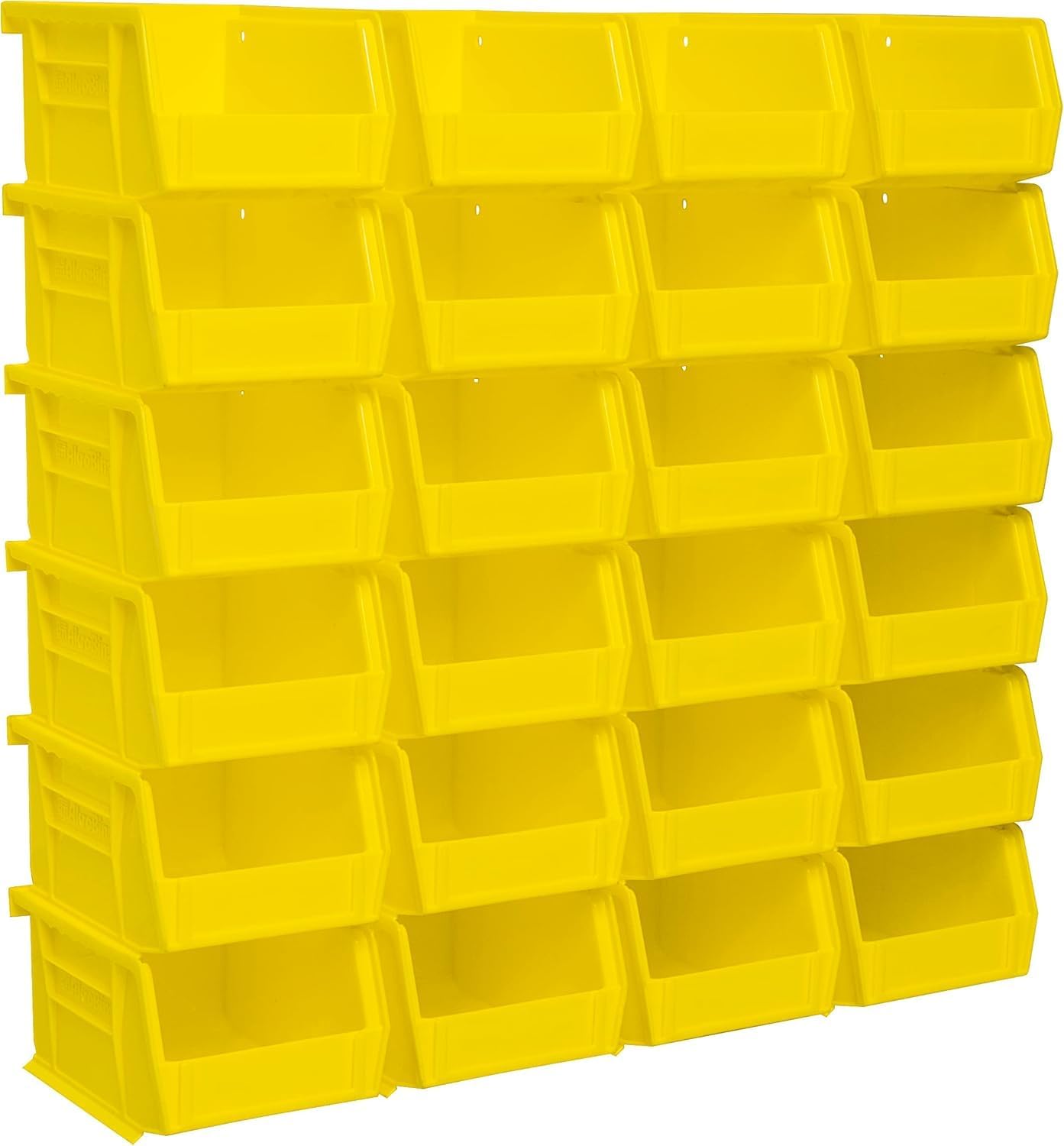 Akro-Mils 30210 AkroBins Plastic Storage Bins, 5"x4"x3", Yellow, 24-Pack