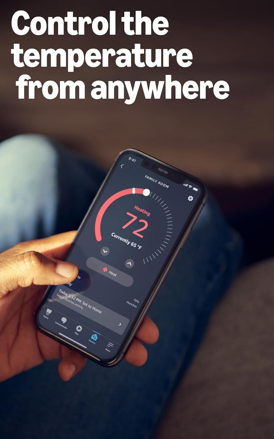 Amazon Smart Thermostat – Save money and energy - Works with Alexa and Ring - C-wire required
