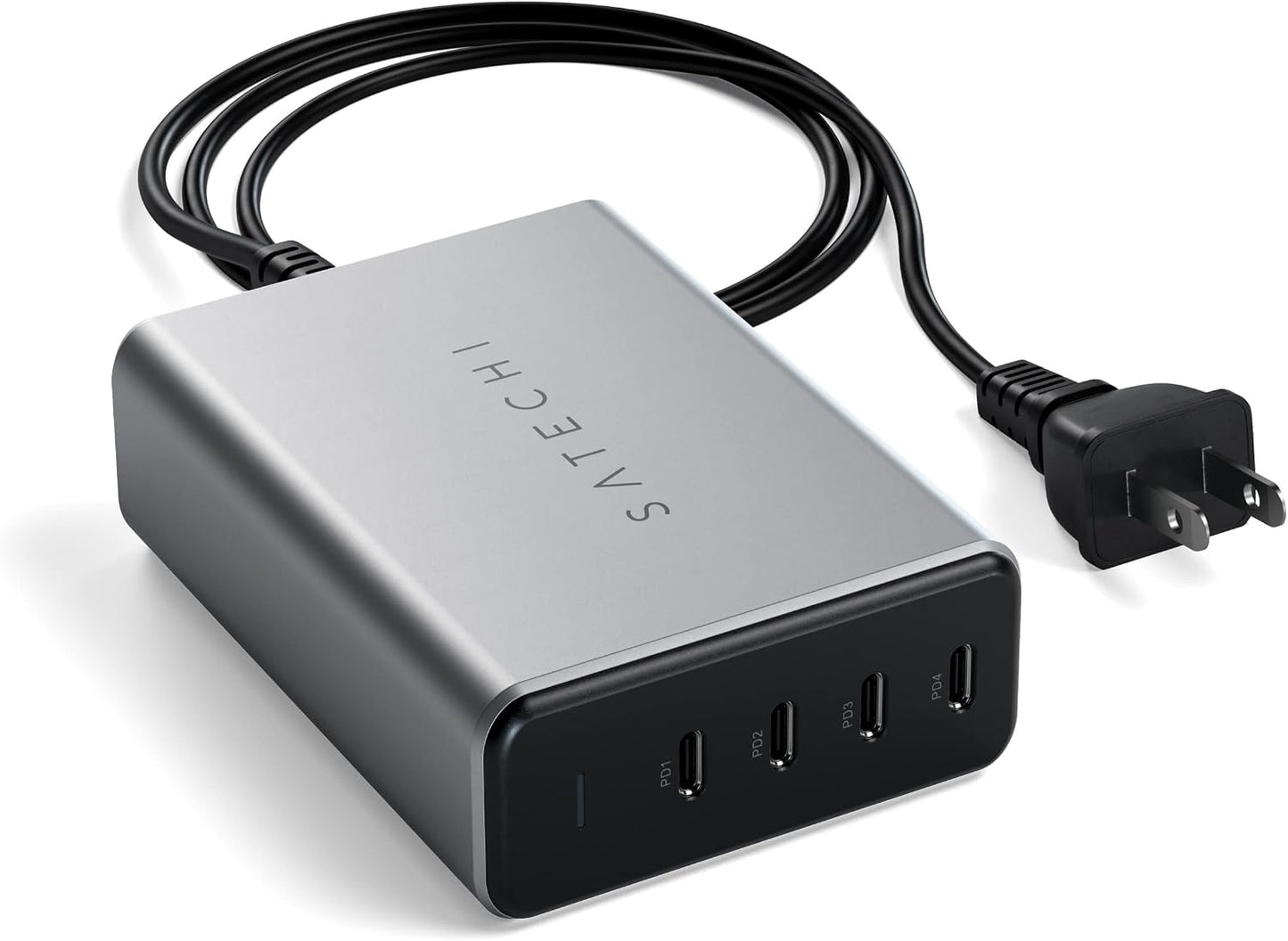 Satechi 165W 4-Port USB-C GaN Charging Station, for Laptops, Tablets | For laptops, tablets, and phones, compatible with MacBook Air/Pro/Neo, iPad Air/Pro, iPhone 17, Galaxy S25, Windows