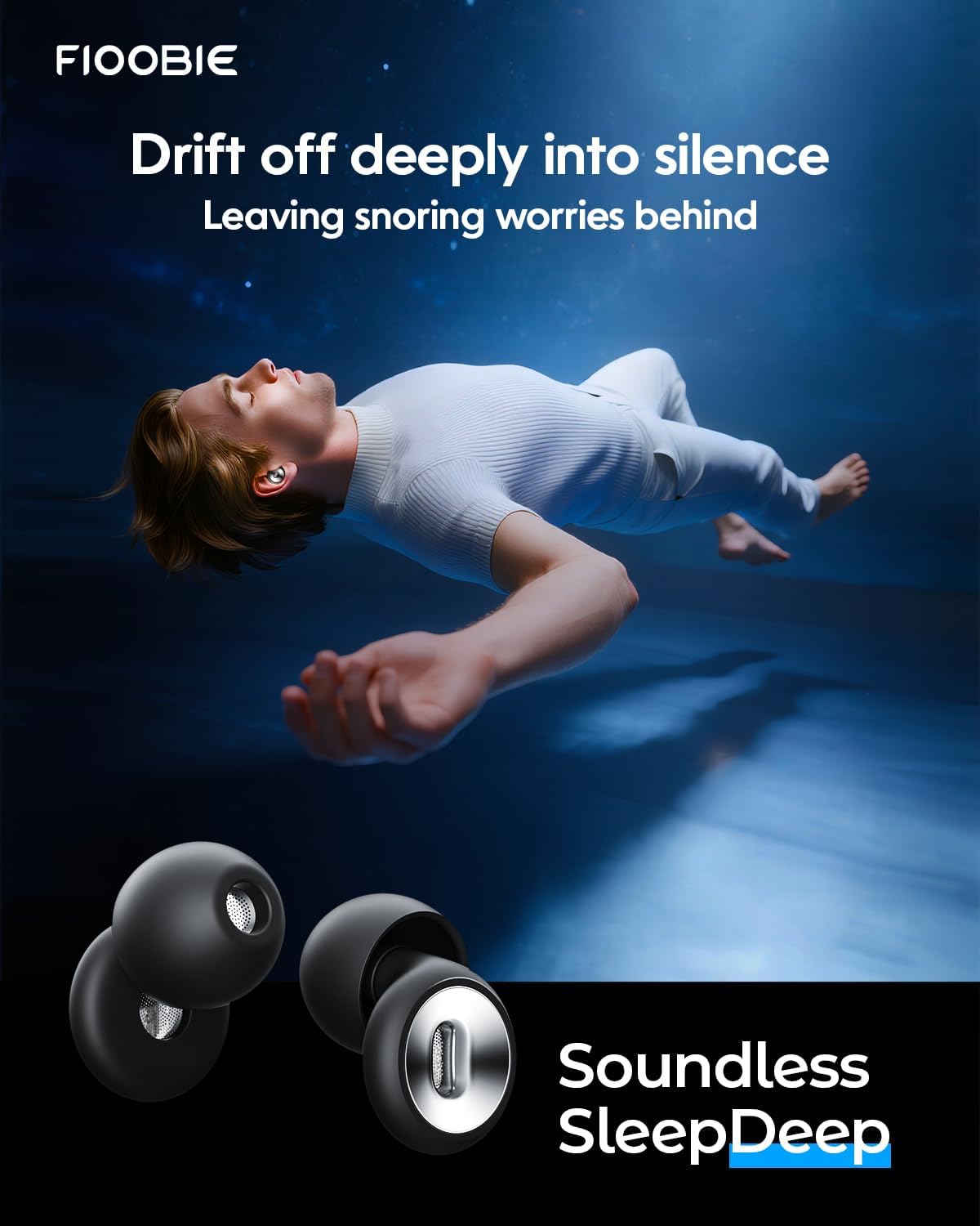 2026 Pro Ear Plugs for Sleeping, 46dB ASTM Certified Noise Cancelling Ear Plugs for Side Sleepers, 360° Pressure-Balanced, Snore & Noise Blocking with 6 Ear Tips, All-Day Comfortable Fit, Black