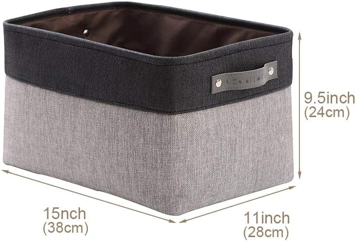 DECOMOMO Storage Bins, Large Fabric Storage Baskets for Shelves 4 Pack