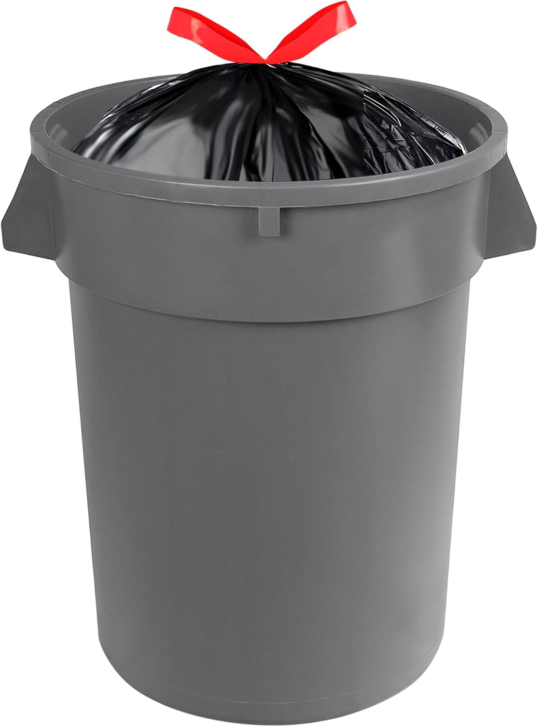 Amazon Basics Multipurpose Drawstring Trash Bags, 30 Gallon Capacity, Tear Resistant, 50 Count (Previously Solimo)