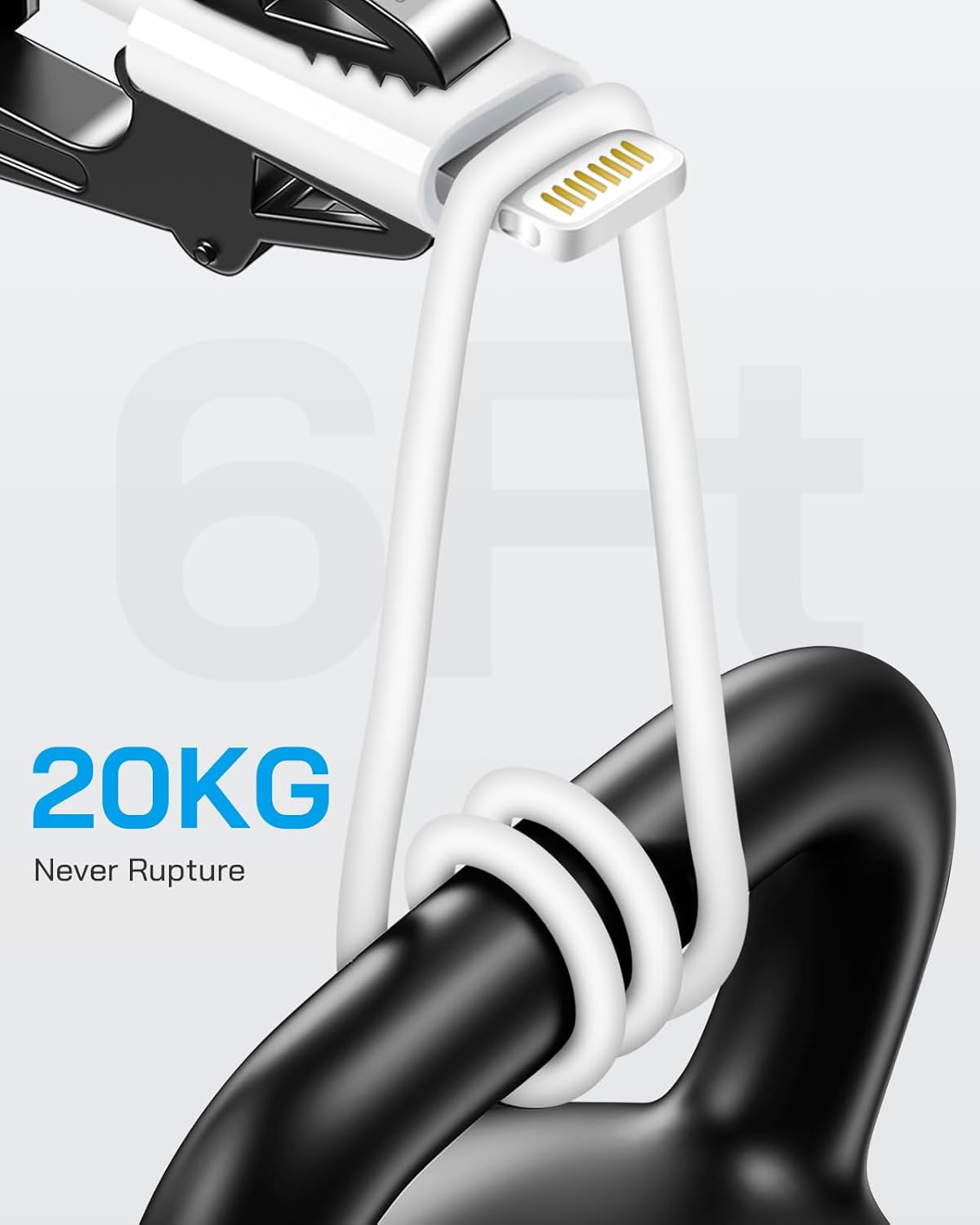 i Phone Lightning Charger，[MFi Certified] Phone Charger USB with Charging Cord 6 ft i Phone Charger Cable for i Phone 14 13 12 11 Pro/Pro Max/SE 2022/8/7/XS/XR/X/i Pad (4- Pack)