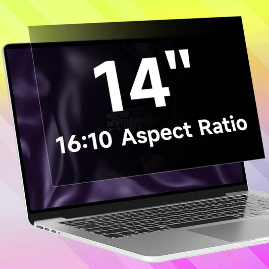 14 Inch 16:10 Laptop Privacy Screen Filter, Anti Blue Light Glare & Anti Scratch Computer Privacy Shield for 14" with 1920x1200 Aspect Ratio Laptop
