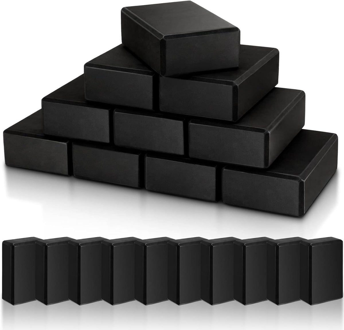 10 Pcs Yoga Blocks Bulk Foam EVA Blocks for Yoga