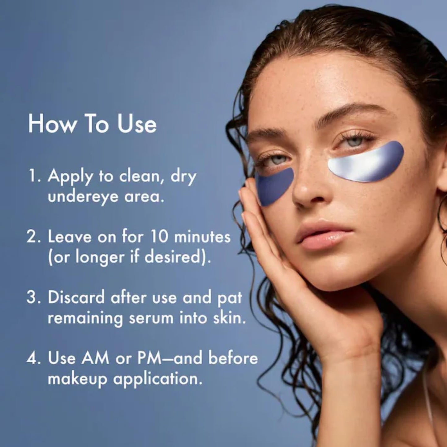 Summer Fridays Jet Lag Hydrating Eye Patches - De-puffing Hydrogel Under Eye Masks with Hyaluronic Acid, Caffeine + Peptides - Soothing + Refreshing At-Home + Travel Skin Care (6 Pairs)