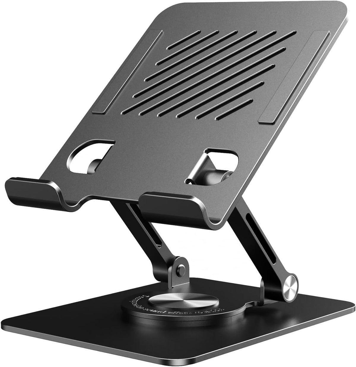 K&ZZ iPad Stand for Desk, Height Adjustable Tablet Stand, Office Desk Accessories for Men Women Gifts, Portable Office Gadgets, Rotating Foldable Phone Stand for Desk
