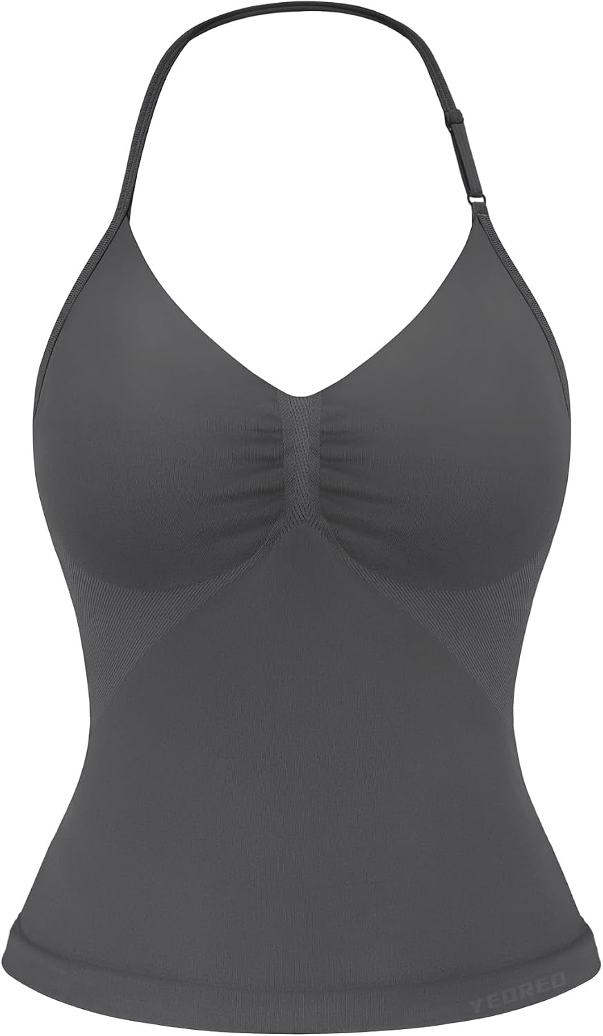 YEOREO SoftHue Impact Longline Strappy Top Women's Halter Workout Tank Tops