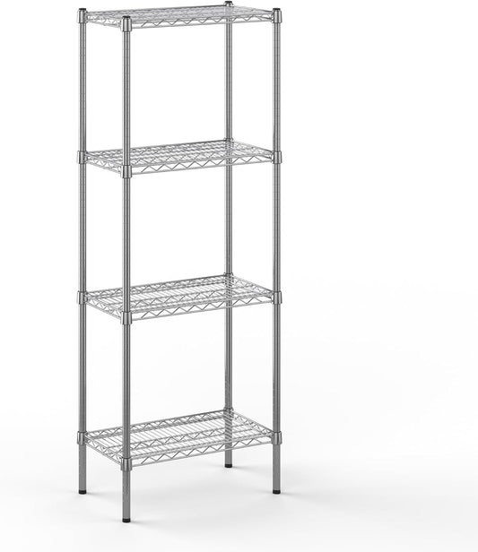 14" Deep x 24" Wide x 64" Height Wire Shelving Kit | 4-Tier | NSF Commercial Storage Rack Unit