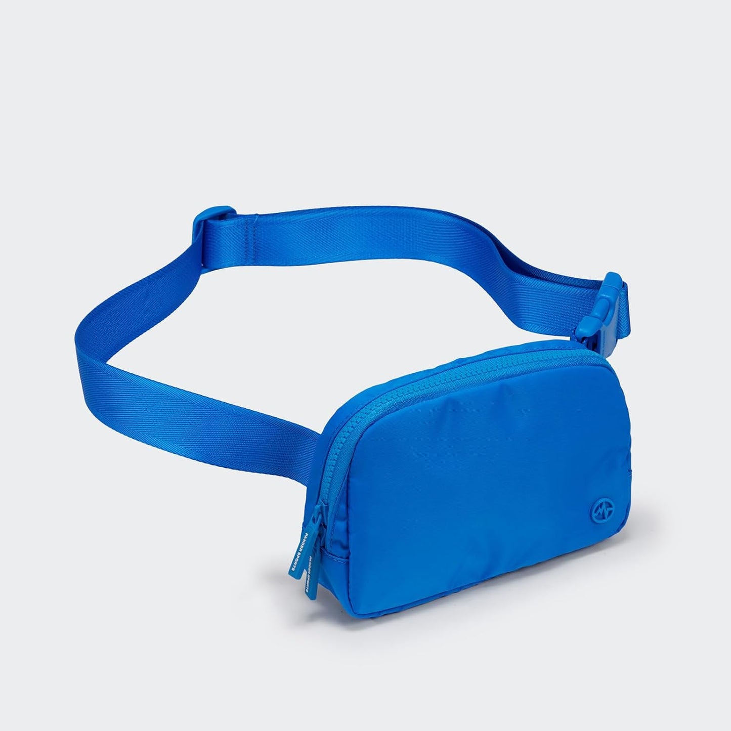 Pander Two Way Zipper Fanny Pack Nylon Everywhere Belt Bag for Women, Water Repellent Waist Packs, Crossbody Bags with Adjustable Strap (Capri Blue)