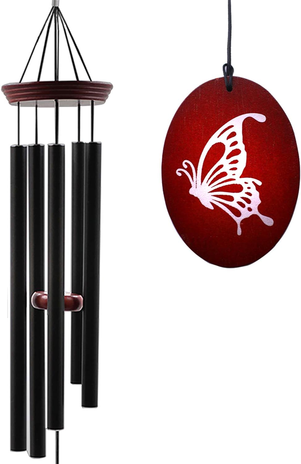 Hummingbird Wind Chimes for Outside, 33" Outdoor Wind Chimes