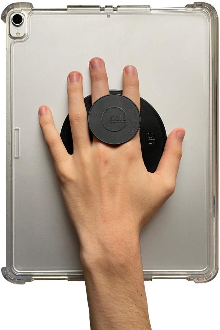 G-Hold® - Comfort Tablet Holder Works with Any Tablet, Tablet case, e-Reader, iPad - Universal, Ergonomic, Rotating, Folds Flat and Adjustable (Black)