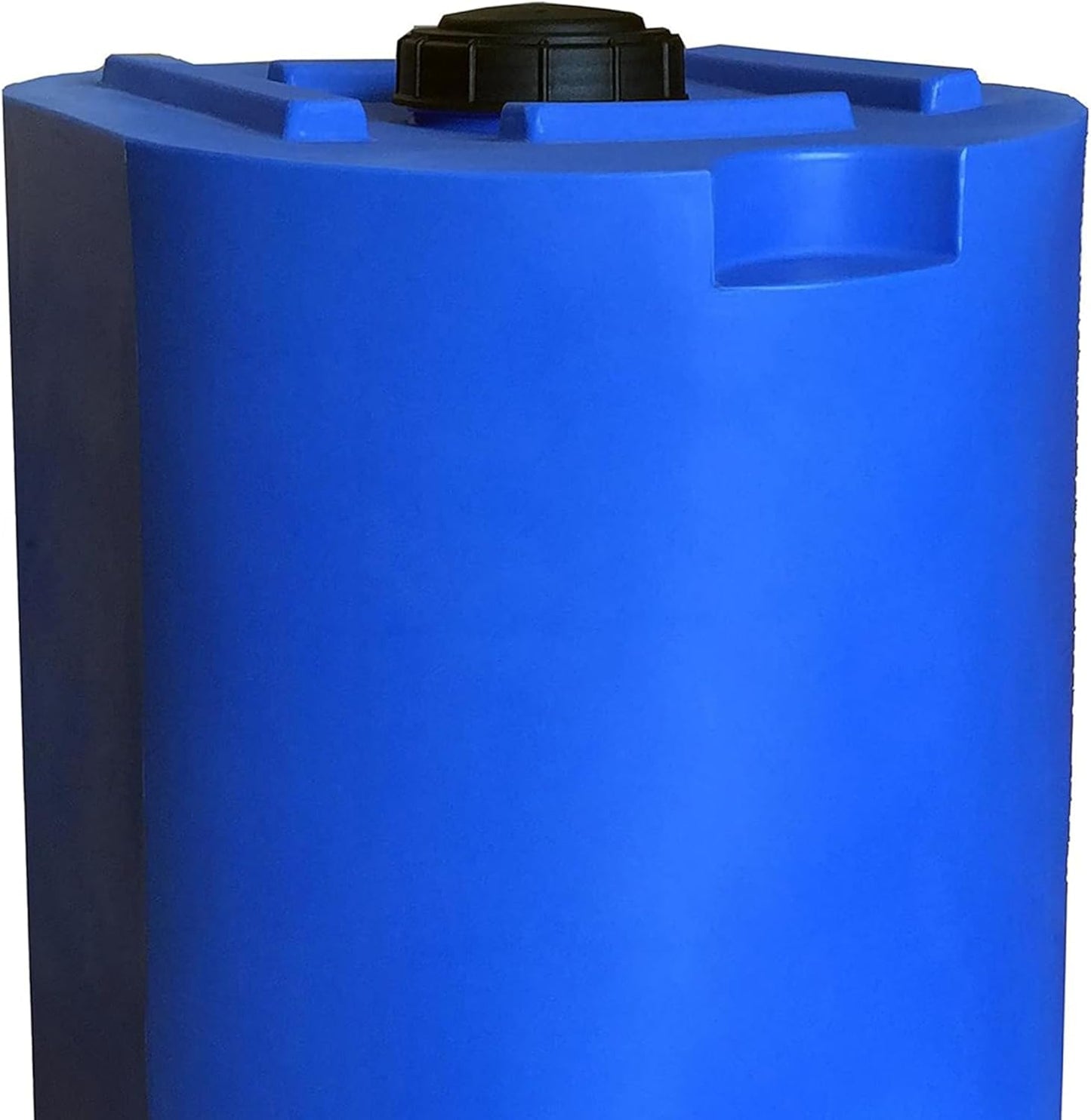 WaterPrepared Stackable Plastic Drinking Water Storage Tank with Spigots, 55 Gallon, Blue - Portable Emergency Hydration Container for Survival or Disaster Preparedness